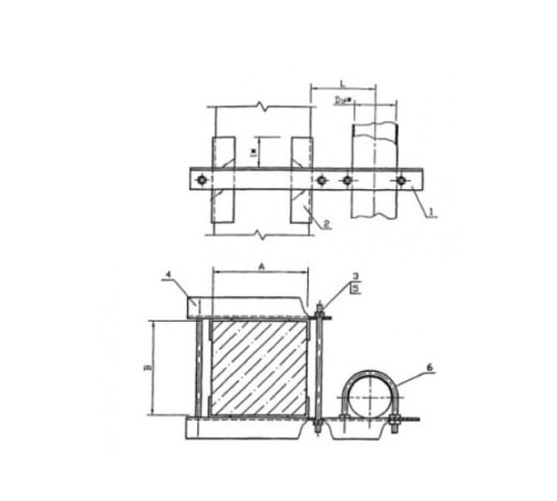 Крепления трубопроводов к железобетонным балкам в Жлобине