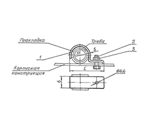Подвески судовых трубопроводов Тип 6 в Жлобине