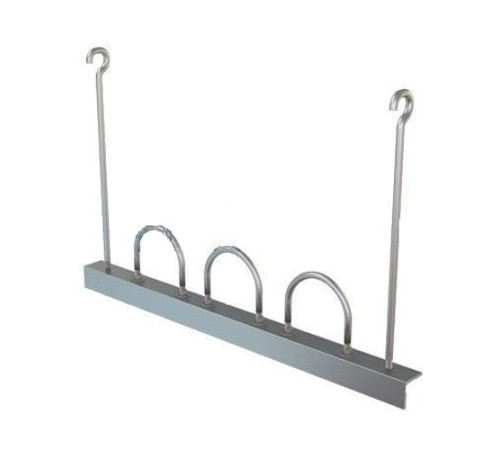 Подвески трех труб на опорном уголке в Жлобине