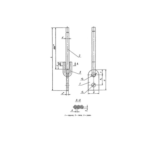 Тяги с серьгой для подвесок трубопроводов в Жлобине