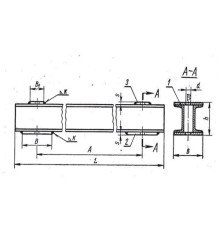 Балки опорных подвесок трубопроводов