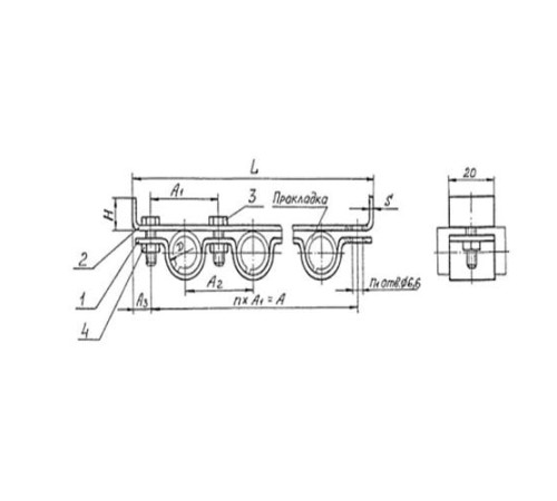 Подвески судовых трубопроводов Тип 7 в Жлобине