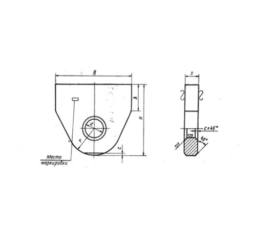 Проушины подвесок стальных трубопроводов в Жлобине