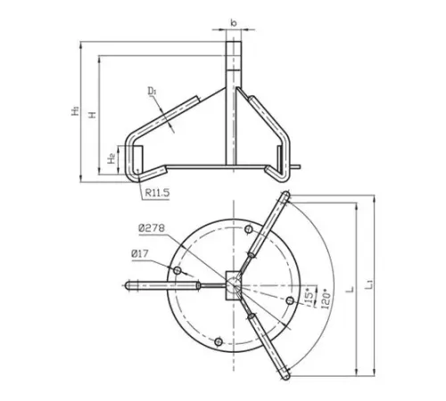 Коромысла лучевые типа КУ для ЛЭП в Жлобине