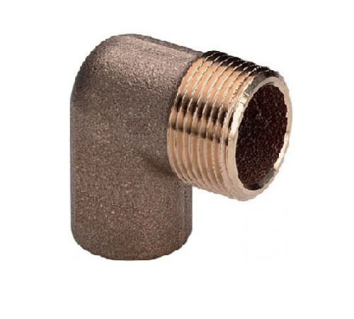 Медные угловые переходы с наружной резьбой в Жлобине