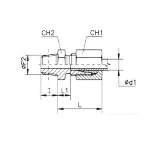 Штуцеры ввертные с конической резьбой TN93 в Жлобине