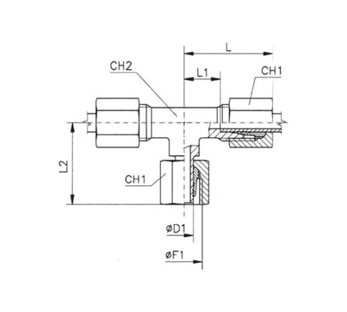 Тройники соединители (ш-г-ш) TN120 в Жлобине с доставкой