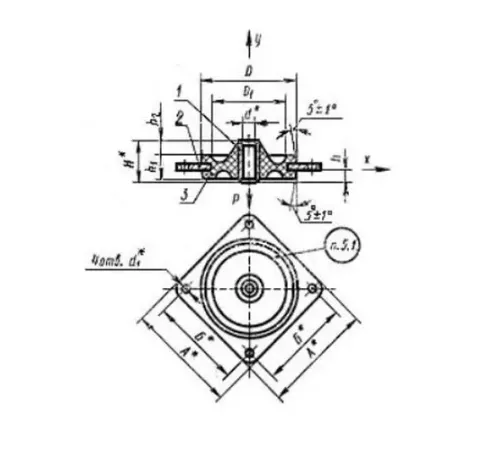 Амортизаторы приборные резинометаллические пластинчатые в Жлобине