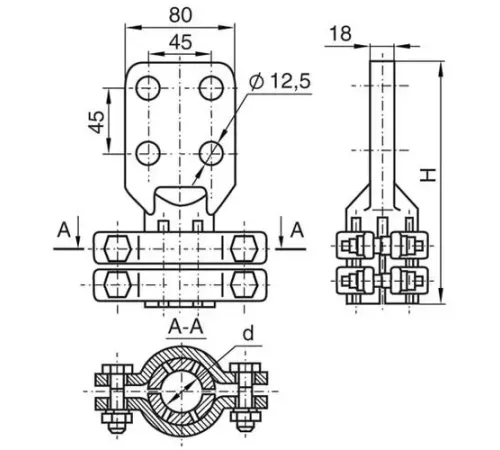 Аппаратные зажимы АШМ в Жлобине для ЛЭП