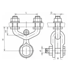Узлы крепления типа КГП