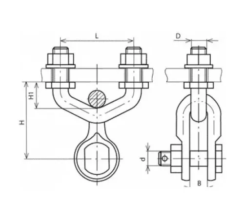 Узлы крепления типа КГП для ЛЭП в Жлобине