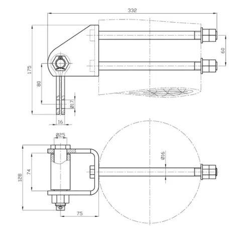 Узлы крепления КГТ-7-1 в Жлобине для ЛЭП