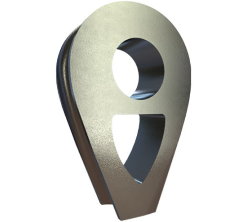 Коуши DIN 3091 стальные в Жлобине для канатов