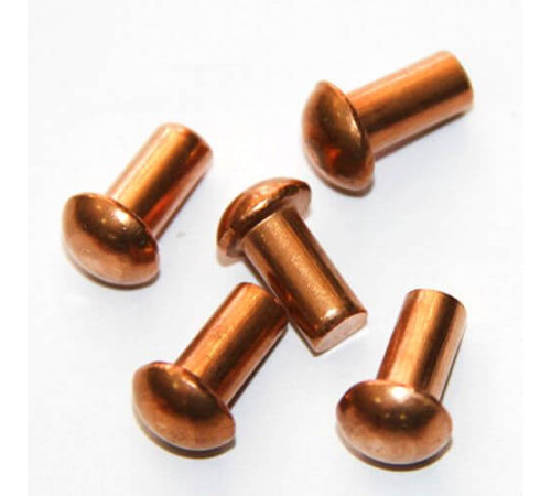 Медные заклепки с полукруглой головкой в Жлобине