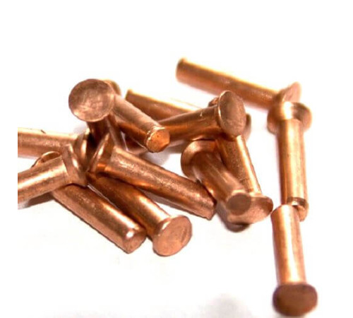 Медные заклепки с потайной головкой в Жлобине