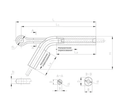 Натяжные прессуемые зажимы НАС в Жлобине для ЛЭП