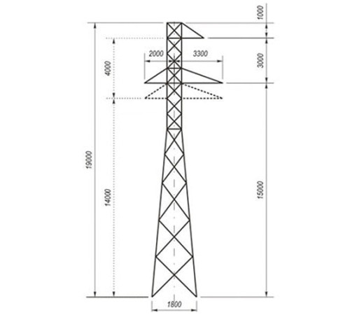 Переходные опоры ЛЭП в Жлобине и Беларуси