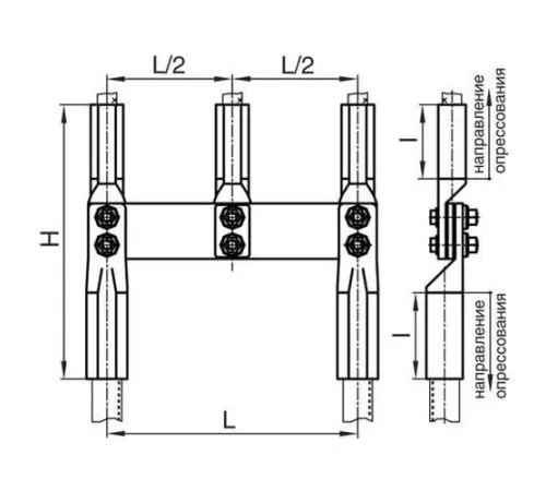 Переходные зажимы ППР для ЛЭП в Жлобине и Беларуси