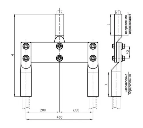 Переходные зажимы ППТ для ЛЭП в Жлобине и Беларуси