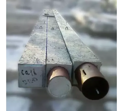 Сваи квадратного сечения с круглой полостью в Жлобине