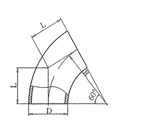Теплоизоляционные отводы 60 градусов в Жлобине