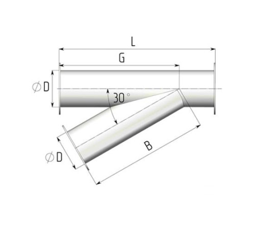 Титановые неравнопроходные косые тройники в Жлобине