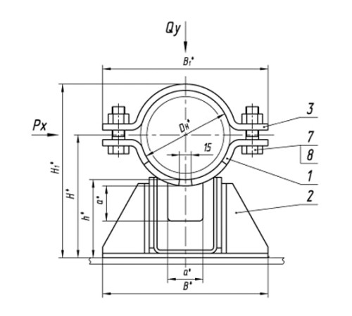 Опоры ТПР.08.38.00.000 в Жлобине для трубопроводов