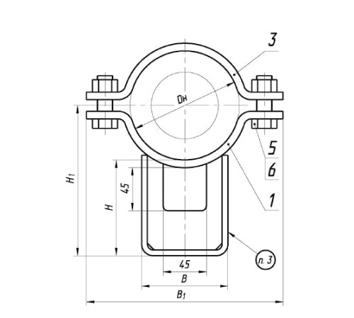 Опоры ТПР.08.71(1).00.000 в Жлобине для трубопроводов