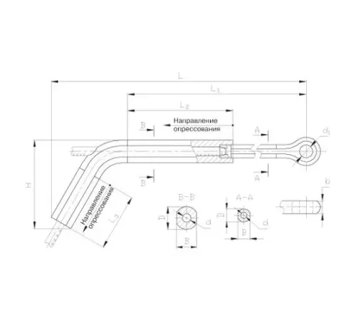 Натяжные прессуемые зажимы ТРАС в Жлобине для ЛЭП
