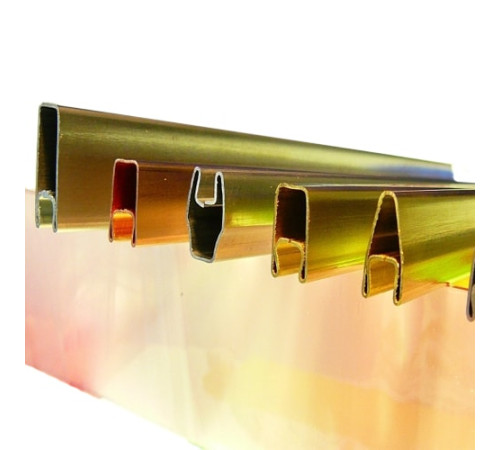 Декоративные латунные профили в Жлобине для стекла