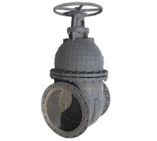 Задвижки клиновые чугунные фланцевые с редуктором в Жлобине